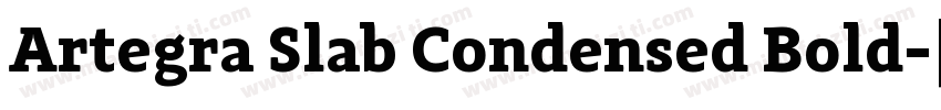 Artegra Slab Condensed Bold字体转换